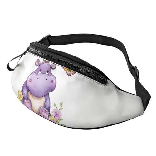 Gürteltasche mit Schmetterling und Nilpferd für Herren und Damen, modisch, zum Laufen, wasserdicht, Crossbody-Tasche mit verstellbarem Riemen, Sport-Hüfttasche für Reisen Gürteltasche mit Schmetterling und Nilpferd für Herren und Damen, modisch, zum Laufen, wasserdicht, Crossbody-Tasche mit verstellbarem Riemen, Sport-Hüfttasche für Reisen von FHEDVBN