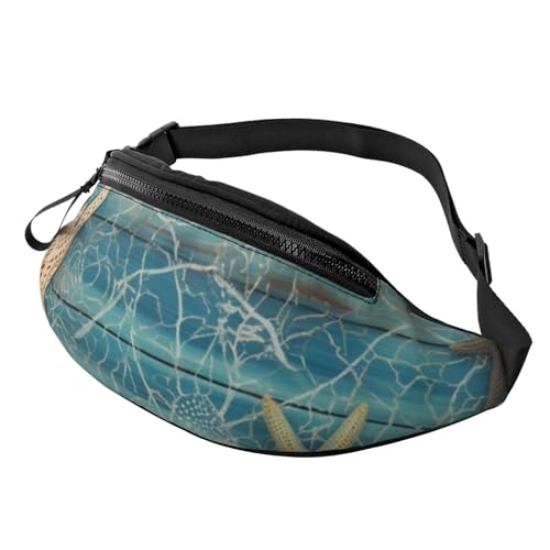 Gürteltasche mit Seesternmuster, für Damen und Herren, modisch, zum Laufen, wasserdicht, Crossbody-Tasche, mit verstellbarem Riemen, Sport-Hüfttasche für Reisen Gürteltasche mit Seesternmuster, für Damen und Herren, modisch, zum Laufen, wasserdicht, Crossbody-Tasche, mit verstellbarem Riemen, Sport-Hüfttasche für Reisen von FHEDVBN
