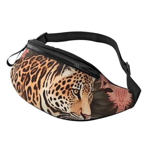 Gürteltasche mit gestreiftem Leopardenmuster für Herren und Damen, modisch, zum Laufen, wasserdicht, Crossbody-Tasche mit verstellbarem Riemen, Sport-Hüfttasche für Reisen Gürteltasche mit gestreiftem Leopardenmuster für Herren und Damen, modisch, zum Laufen, wasserdicht, Crossbody-Tasche mit verstellbarem Riemen, Sport-Hüfttasche für Reisen von FHEDVBN