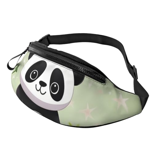 Gürteltasche mit niedlichem Panda-Stern für Herren und Damen, modisch, zum Laufen, wasserdicht, Crossbody-Tasche mit verstellbarem Riemen, Sport-Hüfttasche für Reisen Gürteltasche mit niedlichem Panda-Stern für Herren und Damen, modisch, zum Laufen, wasserdicht, Crossbody-Tasche mit verstellbarem Riemen, Sport-Hüfttasche für Reisen von FHEDVBN