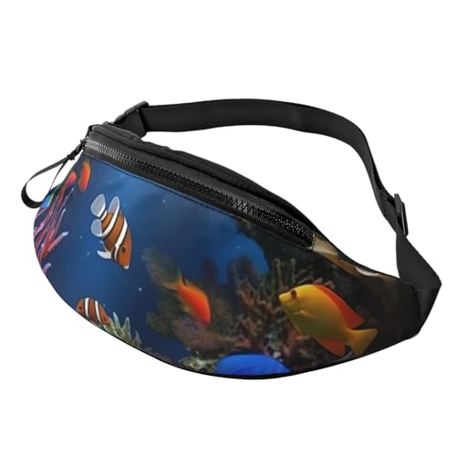 Marine Life Bauchtasche für Herren und Damen, modisch, zum Laufen, wasserdicht, Crossbody-Tasche mit verstellbarem Riemen, Sport-Hüfttasche für Reisen Marine Life Bauchtasche für Herren und Damen, modisch, zum Laufen, wasserdicht, Crossbody-Tasche mit verstellbarem Riemen, Sport-Hüfttasche für Reisen von FHEDVBN