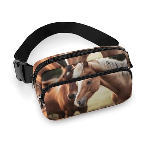 Bauchtasche für Herren und Damen, bezaubernde Gürteltasche, leicht, vollständig bedruckt, mit verstellbarem Gurt, für Laufen, Wandern, Reisen, Stil, 20 x 13 cm, Stil:, 20x13cm von FHESDCW