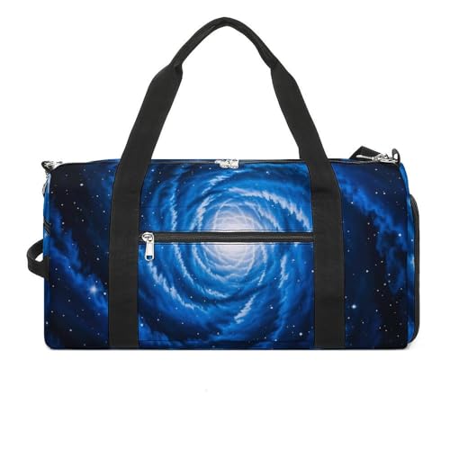 Blue Nebula Turnbeutel für Männer und Frauen, wasserdichte Turnbeutel, große Reisetasche für Reisen, Workout Blue Nebula Turnbeutel für Männer und Frauen, wasserdichte Turnbeutel, große Reisetasche für Reisen, Workout von FHESDCW