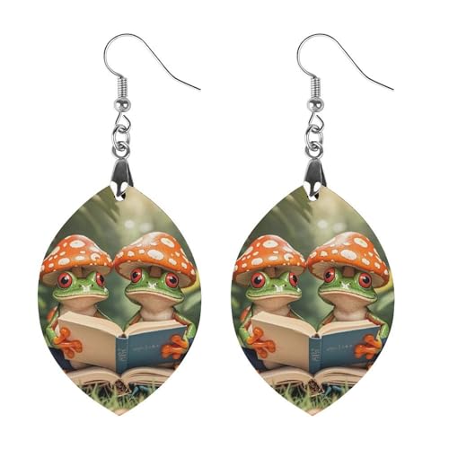 Die Froschfamilie liest Holzohrringe für Frauen, eleganter Vintage-Holzschmuck, leichte Ohrringe für Hochzeit, Party, Alltagsschmuckgeschenk, Star, Holz, Holz Die Froschfamilie liest Holzohrringe für Frauen, eleganter Vintage-Holzschmuck, leichte Ohrringe für Hochzeit, Party, Alltagsschmuckgeschenk, Star, Holz, Holz von FHESDCW