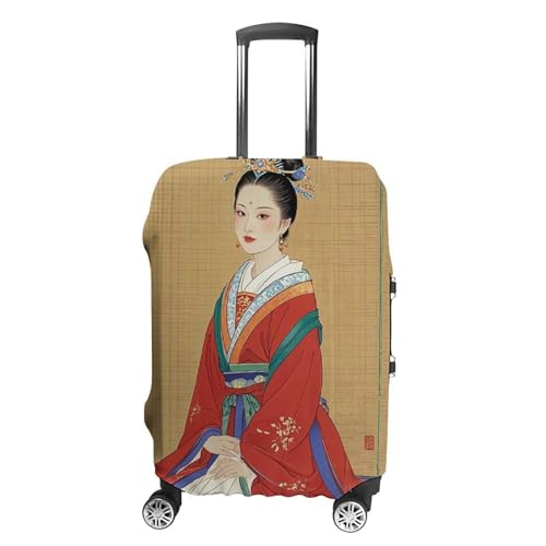 FHESDCW Asiatische Damen-Gepäckhüllen für Koffer, waschbares Reisezubehör, Anti-Kratz- und Staubschutz, Kofferabdeckung, passend für 48,3-81,3 cm Gepäck, Stil:, M, Klassisch von FHESDCW