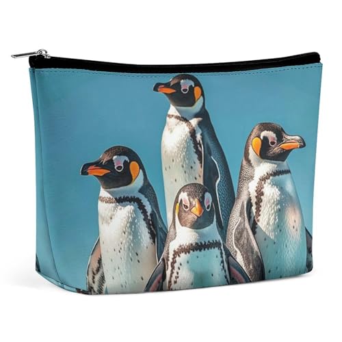 FHESDCW Make-up-Tasche mit Tiermotiven für Damen, PU-Leder, wasserdicht, Kosmetiktasche mit Reißverschluss, tragbarer Reise-Make-up-Organizer FHESDCW Make-up-Tasche mit Tiermotiven für Damen, PU-Leder, wasserdicht, Kosmetiktasche mit Reißverschluss, tragbarer Reise-Make-up-Organizer von FHESDCW