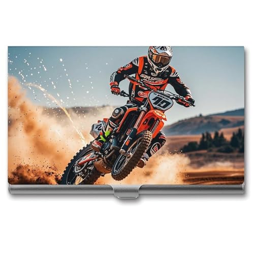 FHESDCW Sport-Motorrad-Visitenkartenetui für Männer und Frauen, professionelles Kartenetui mit Schnallenstil, kompaktes und tragbares Metalletui für Büroangestellte FHESDCW Sport-Motorrad-Visitenkartenetui für Männer und Frauen, professionelles Kartenetui mit Schnallenstil, kompaktes und tragbares Metalletui für Büroangestellte von FHESDCW