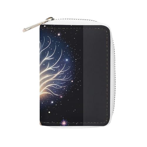 FHESDCW The Tree of Psychic Life Kartenetui für Männer und Frauen, Leder Kreditkartenetui mit 20 Kartenfächern, kleine Geldbörse mit Reißverschluss FHESDCW The Tree of Psychic Life Kartenetui für Männer und Frauen, Leder Kreditkartenetui mit 20 Kartenfächern, kleine Geldbörse mit Reißverschluss von FHESDCW