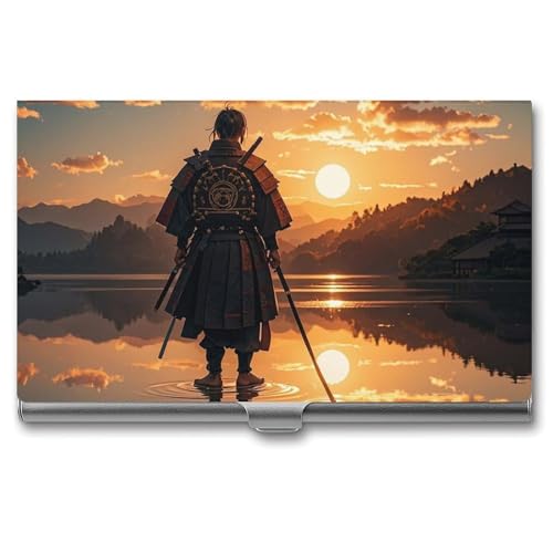 FHESDCW Warrior Reflection Visitenkartenetui für Männer & Frauen, professionelles Kartenetui mit Schnallenstil, kompaktes und tragbares Metalletui für Büroangestellte, Stil, Einheitsgröße, klassisch FHESDCW Warrior Reflection Visitenkartenetui für Männer & Frauen, professionelles Kartenetui mit Schnallenstil, kompaktes und tragbares Metalletui für Büroangestellte, Stil, Einheitsgröße, klassisch von FHESDCW