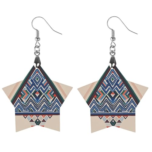 Holzohrringe mit geometrischem Dreiecksmuster für Damen, eleganter Vintage-Holzschmuck, leichte Ohrringe für Hochzeit, Party, alltägliches Schmuckgeschenk, Love, Holz, Holz Holzohrringe mit geometrischem Dreiecksmuster für Damen, eleganter Vintage-Holzschmuck, leichte Ohrringe für Hochzeit, Party, alltägliches Schmuckgeschenk, Love, Holz, Holz von FHESDCW