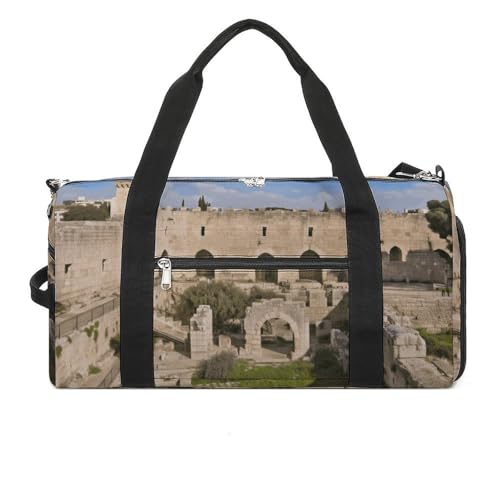 Israel at The Tower of David Turnbeutel, Reisetasche, Reisetasche für Herren und Damen, große Wochenendtasche, Handgepäcktasche mit Schuhfach für Workout, Stil, Einheitsgröße, Stil:, Einheitsgröße Israel at The Tower of David Turnbeutel, Reisetasche, Reisetasche für Herren und Damen, große Wochenendtasche, Handgepäcktasche mit Schuhfach für Workout, Stil, Einheitsgröße, Stil:, Einheitsgröße von FHESDCW