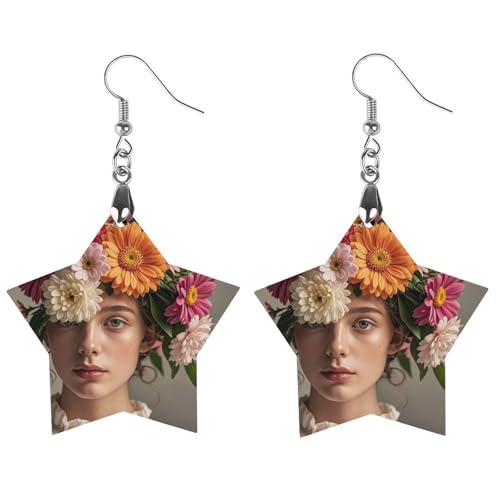 Kopfbedeckung, florale Wirbel-Form, Holz-Ohrringe für Frauen, Vintage, eleganter Holzschmuck, leichte Ohrringe für Hochzeit, Party, Alltagsschmuckgeschenk, Circular, Holz, Holz Kopfbedeckung, florale Wirbel-Form, Holz-Ohrringe für Frauen, Vintage, eleganter Holzschmuck, leichte Ohrringe für Hochzeit, Party, Alltagsschmuckgeschenk, Circular, Holz, Holz von FHESDCW