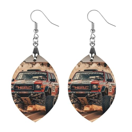 Offroad-Racing-Holzohrringe für Damen, eleganter Vintage-Holzschmuck, leichte Ohrringe für Hochzeit, Party, Alltagsschmuckgeschenk, Love, Holz, Holz Offroad-Racing-Holzohrringe für Damen, eleganter Vintage-Holzschmuck, leichte Ohrringe für Hochzeit, Party, Alltagsschmuckgeschenk, Love, Holz, Holz von FHESDCW