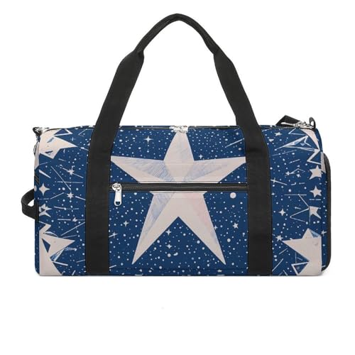 Pentagramm Universe Turnbeutel für Männer und Frauen, wasserdichte Turnbeutel, große Reisetasche für Reisen, Workout Pentagramm Universe Turnbeutel für Männer und Frauen, wasserdichte Turnbeutel, große Reisetasche für Reisen, Workout von FHESDCW