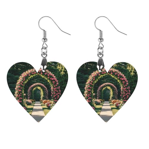 Zierpflanzen-Blumenbogen-Holzohrringe für Damen, Vintage, eleganter Holzschmuck, leichte Ohrringe für Hochzeit, Party, Alltag, Schmuckgeschenk, Love, Holz, Holz Zierpflanzen-Blumenbogen-Holzohrringe für Damen, Vintage, eleganter Holzschmuck, leichte Ohrringe für Hochzeit, Party, Alltag, Schmuckgeschenk, Love, Holz, Holz von FHESDCW