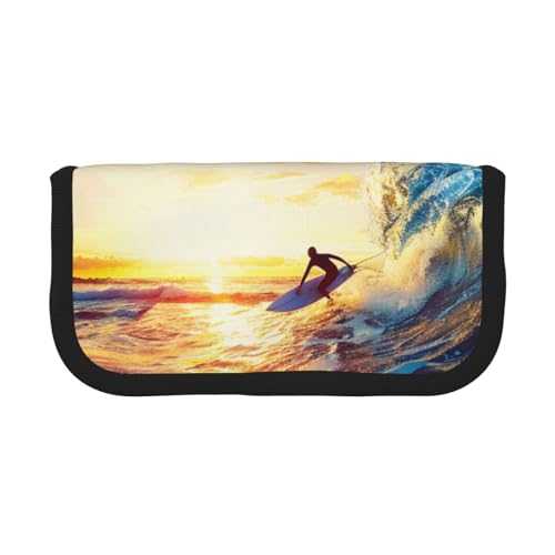 FHESDMN Federmäppchen, Motiv: Sonnenuntergang, Meer, Surfen, Meereslandschaft, großes Fassungsvermögen, Schreibwaren-Aufbewahrungstasche, Organizer für Jungen und Mädchen, Schul- und Bürobedarf FHESDMN Federmäppchen, Motiv: Sonnenuntergang, Meer, Surfen, Meereslandschaft, großes Fassungsvermögen, Schreibwaren-Aufbewahrungstasche, Organizer für Jungen und Mädchen, Schul- und Bürobedarf von FHESDMN