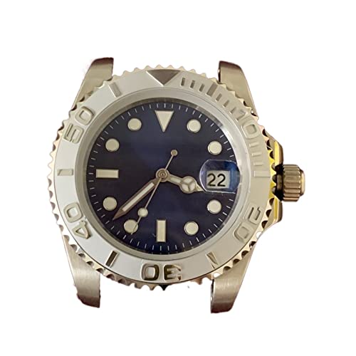 FHIASTGL Sub Automatische Bewegung der automatischen Bewegung 40mm Edelstahlgehäuse Herren Modifikation Zubehör Blaue Zifferblatt Leuchtzeiger Keramik Lünette Uhrenetui(1) von FHIASTGL