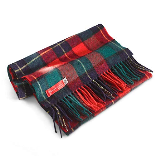 FIA Weicher und warmer Irish Wool Plaid Schal für Herren, 30,5 cm breit x 152,4 cm lang, Royal Stewart Tartan, FIA Weicher und warmer Irish Wool Plaid Schal für Herren, 30,5 cm breit x 152,4 cm lang, Royal Stewart Tartan, von FIA