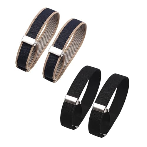 2 Paar Hemd Hülsenhalter, Anti Rutsch Hemd Hülsenhalter, Ärmelhalter, Elastische Verstellbare Armbänder Arm Ärmel, Hemd Strumpfband, Anti Rutsch Ärmelband für ixing Lange Ärmel von FIBOUND