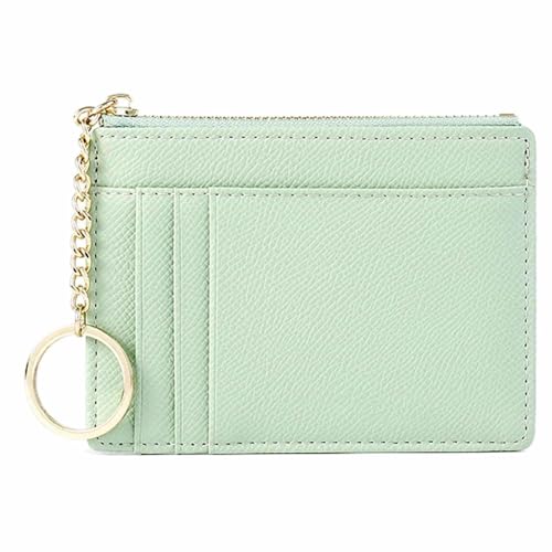 FIBOUND 1 Stück Flache Damen-Kartenetui mit Münzfach - Ultraflaches Portemonnaie für Vordertasche - Modernes Minimalistisches Design für Kreditkarten und Bargeld von FIBOUND