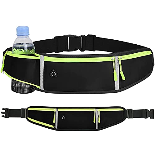 Laufgürtel für Handy-Sportgürtel,Fitnessgürtel,Lauftasche,Running Belt,Hüfttasche für Jogging,Sport-Bauchtasche,Sport Hüfttasche,Lauftasche Handy Jogging Laufgürtel Damen Herren Bauchtasche Schwarz von FIBOUND