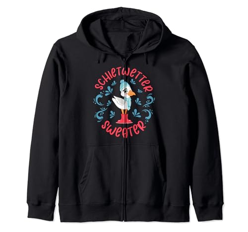 Schietwetter Sweater Kinder Möwe Plattdeutsch Nordsee Ostsee Kapuzenjacke Schietwetter Sweater Kinder Möwe Plattdeutsch Nordsee Ostsee Kapuzenjacke von FIDORATIS Norddeutsch Geschenke und Shirts Kinder