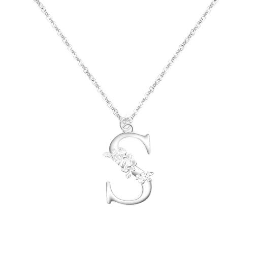 Sterling Silber Halskette für Damen - Verstellbar 45cm+5cm Blumenmuster 925 Silberschmuck, Einzigartiges Geschenk für Lehrerinnen, Mütter, Betreuerinnen & Freundinnen mit Blumen-Gravur-Anhänger (S) Sterling Silber Halskette für Damen - Verstellbar 45cm+5cm Blumenmuster 925 Silberschmuck, Einzigartiges Geschenk für Lehrerinnen, Mütter, Betreuerinnen & Freundinnen mit Blumen-Gravur-Anhänger (S) von FIDWALL
