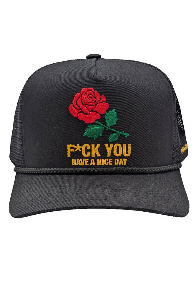 FIELD GRADE Trucker Cap FIELD GRADE Trucker Cap HAVE A NICE DAY Black Schwarz von FIELD GRADE
