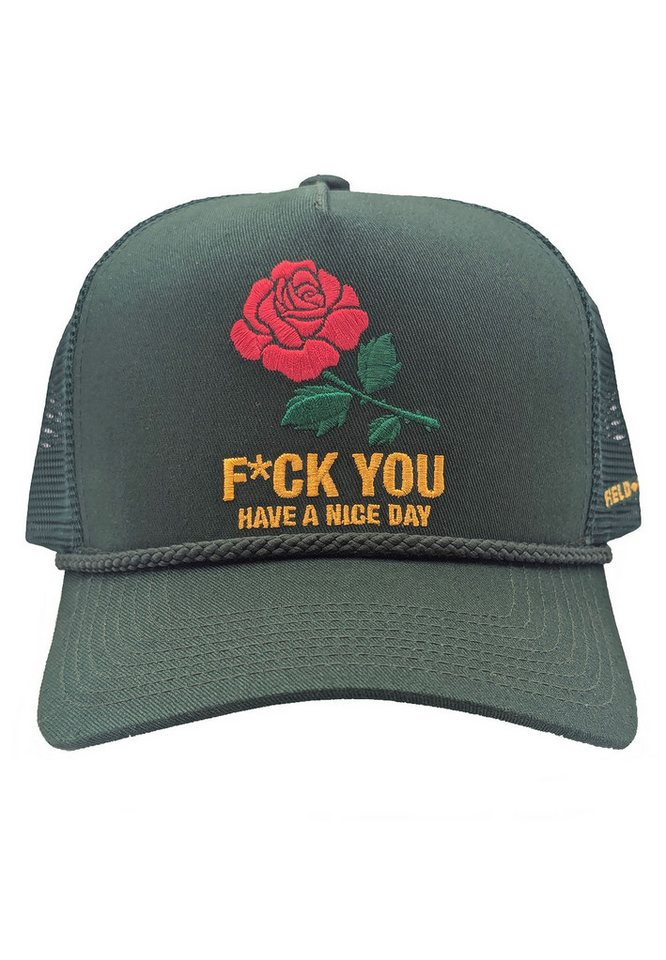 FIELD GRADE Trucker Cap FIELD GRADE Trucker Cap HAVE A NICE DAY Forest Green Grün von FIELD GRADE