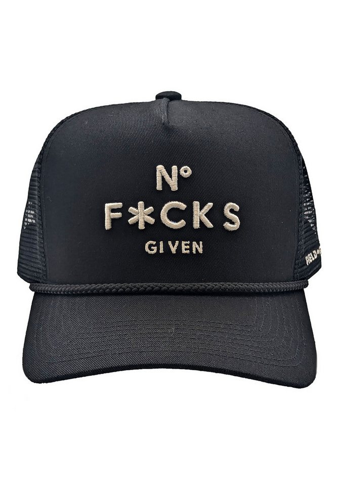 FIELD GRADE Trucker Cap FIELD GRADE Trucker Cap NO F*CKS Given Black Schwarz von FIELD GRADE