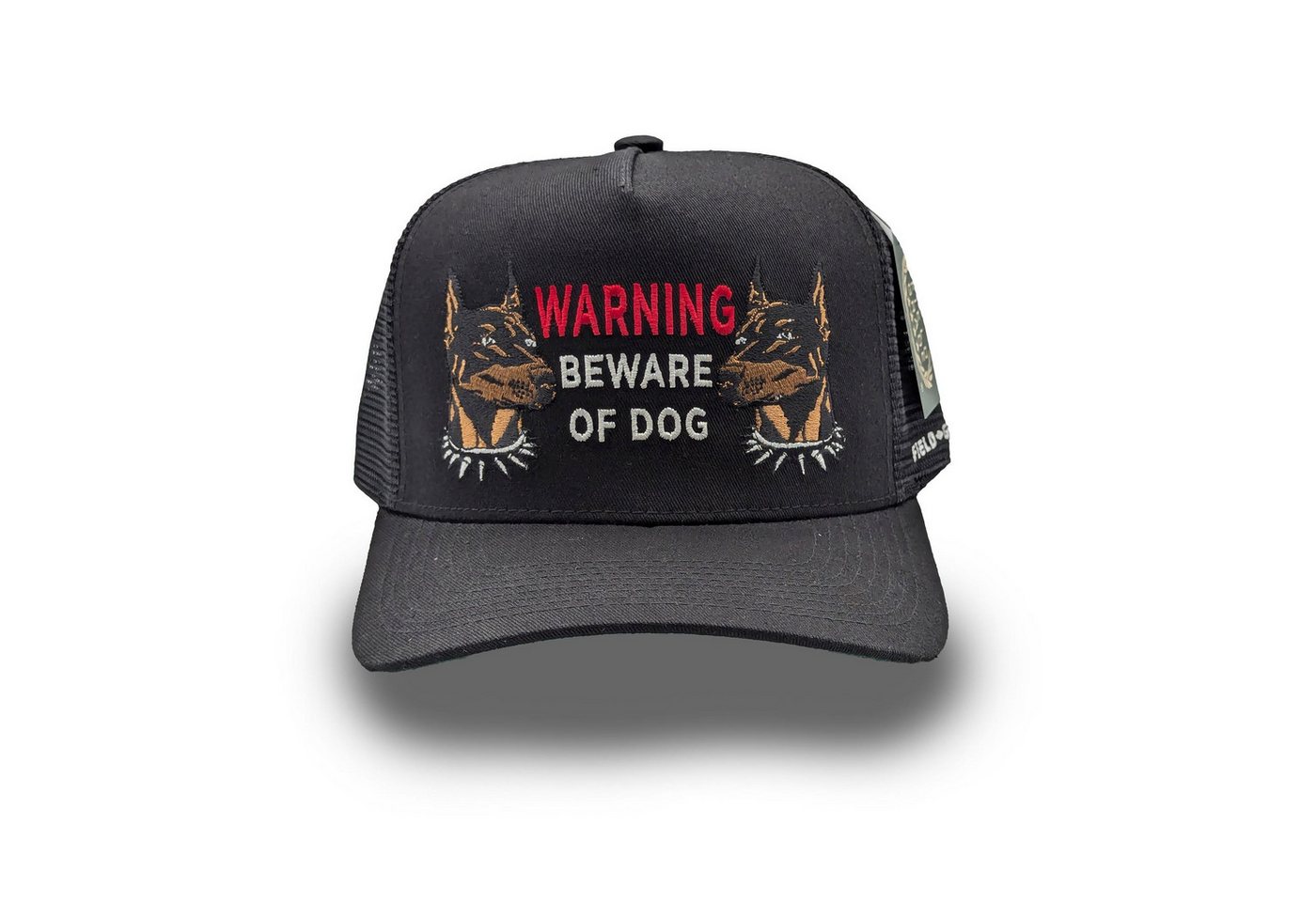 FIELD GRADE Trucker Cap Field Grade Beware Of Dog Trucker Cap Twill Mesh (Basecap, Meshcap, Trucker Kappe) von FIELD GRADE