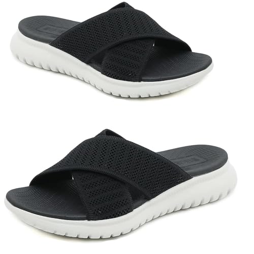 FIENZA OrthopäDische Hausschuhe Damen Pantoletten Damen Sommer Bequem Pantoletten Damen Mit Fussbett Keilabsatz Sandalen Mit FußGewöLbeunterstüTzung Rutschfest Freizeit Hausschuhe Leichte Sandalen FIENZA OrthopäDische Hausschuhe Damen Pantoletten Damen Sommer Bequem Pantoletten Damen Mit Fussbett Keilabsatz Sandalen Mit FußGewöLbeunterstüTzung Rutschfest Freizeit Hausschuhe Leichte Sandalen von FIENZA