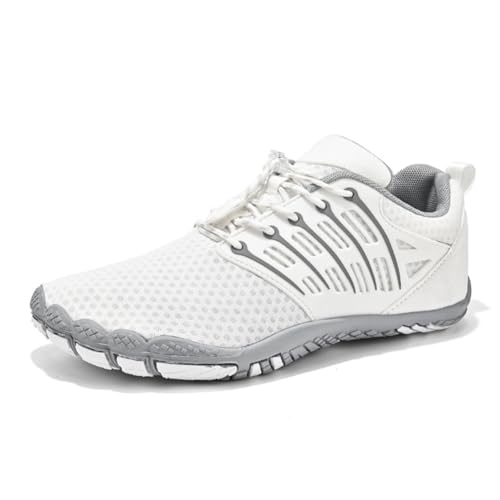 Unisex Barfußschuhe Herren Damen Traillaufschuhe rutschfeste Wanderschuhe Schnell Trocknend Outdoor Fitnessschuhe Sneaker Breiter Zehenbox Outdoor Zehenschuhe von FIENZA