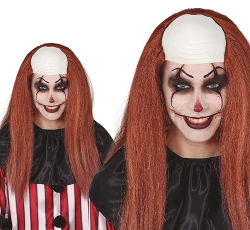 FIESTAS GUIRCA, S.L. Perücke mit kahlen Kopf und langem Haar, für Erwachsene von FIESTAS GUIRCA