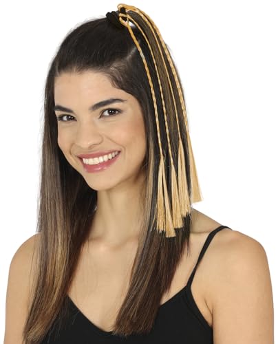 FIESTAS GUIRCA | 3 Zöpfe Orange (35 cm) - Haaraccessoire für Kostüme und Partys - Ideal für Karneval, Halloween und Themenfeiern - Unisex für Erwachsene - Orange von FIESTAS GUIRCA