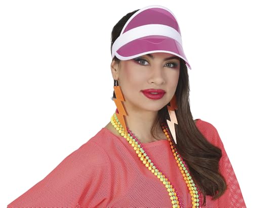 FIESTAS GUIRCA | 80er Schirmmütze Transparent Rosa - Kostümzubehör für 80er Jahre Partys und Sportevents - Ideal für Erwachsene Unisex - Rosa FIESTAS GUIRCA | 80er Schirmmütze Transparent Rosa - Kostümzubehör für 80er Jahre Partys und Sportevents - Ideal für Erwachsene Unisex - Rosa von FIESTAS GUIRCA