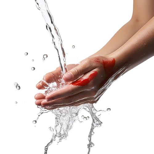 FIESTAS GUIRCA | Abwaschbare Kunstblut Flasche (475 ml) - Make-up für Halloween und Kostümpartys - Ideal für Spezialeffekte, Cosplay und Theater - Rot von FIESTAS GUIRCA