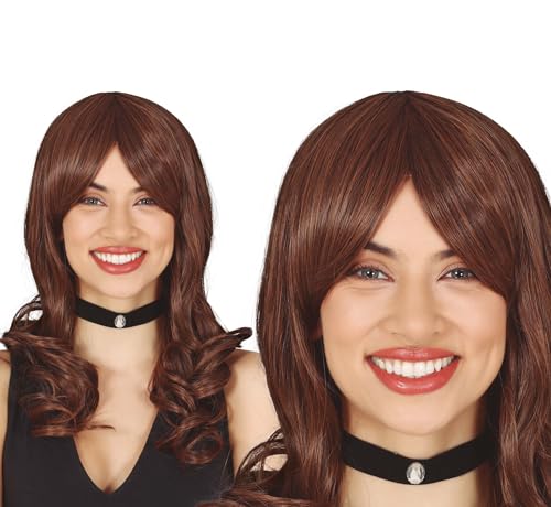 FIESTAS GUIRCA Brown Long Hair Wig - Box von FIESTAS GUIRCA
