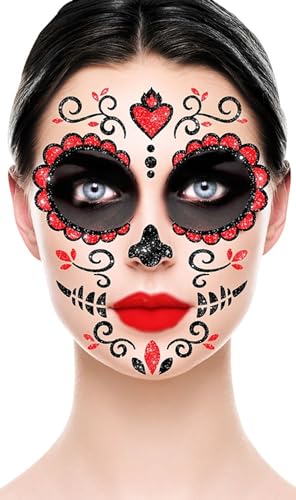 FIESTAS GUIRCA Catrina Make-up-Set, Glitzerkleber von FIESTAS GUIRCA