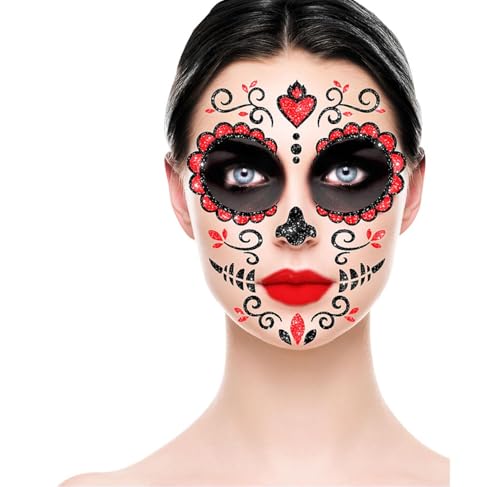 FIESTAS GUIRCA Catrina Make-up-Set, Glitzerkleber von FIESTAS GUIRCA