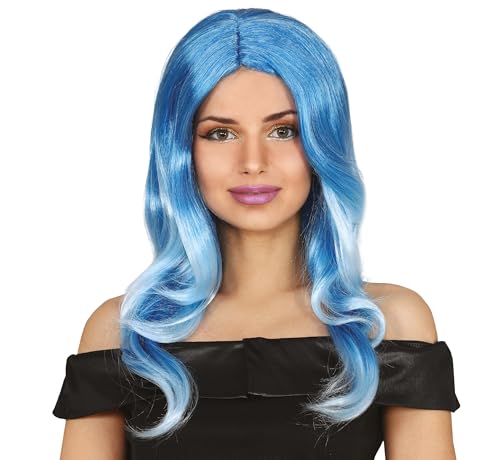 FIESTAS GUIRCA Perücke, Blau, Wellen von FIESTAS GUIRCA