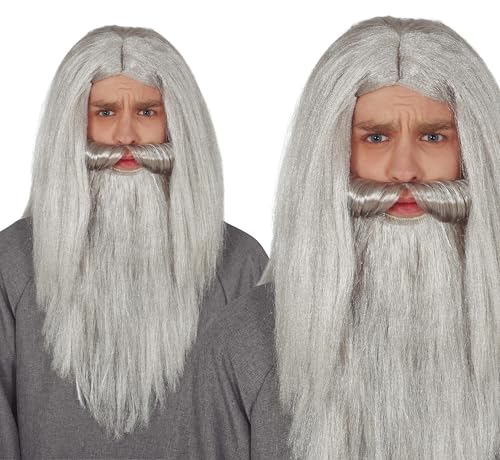 FIESTAS GUIRCA Perücke und grauer Bart in Schachtel von FIESTAS GUIRCA