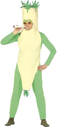 FIESTAS GUIRCA Lustiges Joint Tüte Kostüm Erwachsene Größe: L 52-54 - Marihuana Weed JGA Kostüm Männer - Karneval, Fasching Gras Kostüm von FIESTAS GUIRCA