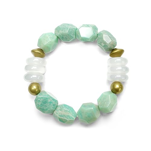 FIFILARY Kristall-Armband, hellen grünen Amazonit Stein Perlen Armbänder, handgefertigte Edelstein Stretch Kristall Armband Unisex-Schmuck Geschenk FIFILARY Kristall-Armband, hellen grünen Amazonit Stein Perlen Armbänder, handgefertigte Edelstein Stretch Kristall Armband Unisex-Schmuck Geschenk von FIFILARY