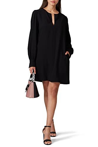 FIFTEEN TWENTY Damen Schwarzer V-Ausschnitt Shift Lässiges Kleid, Mittel von FIFTEEN TWENTY