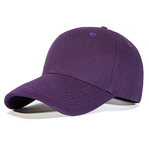 FIFTHAVE Baseball Cap Herren,Basecap Sommer Unisex Kappe Damen Verstellbar Sonnenschutz Einstellbare Baseballkappe Baumwolle Baseball Mützen Trucker Cap Outdoor Running Freizeit Baseballhüte,Lila von FIFTHAVE