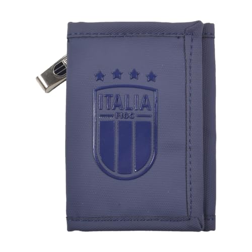 FIGC Geldbörse zum Abreißen 60% PVC 40% PL - Italien 253436, blau, Standard, Zeitgenössisch von FIGC