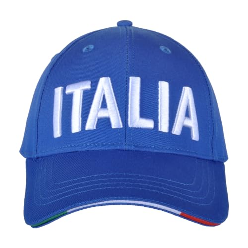 FIGC Unisex 253306 Italia Baseballkappe, blau, One Size von FIGC