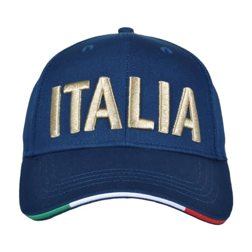 FIGC Unisex 253307 Italia Baseballkappe, blau, One Size von FIGC
