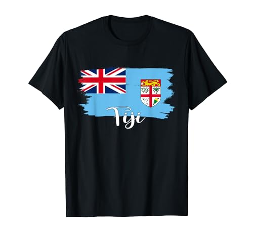 T-Shirt mit FIJI-Flagge, FIJI-T-Shirt, FIJI-T-Shirt für Damen und Herren T-Shirt von FIJI tshirt, vintage FIJI flag, FIJI for kids girl